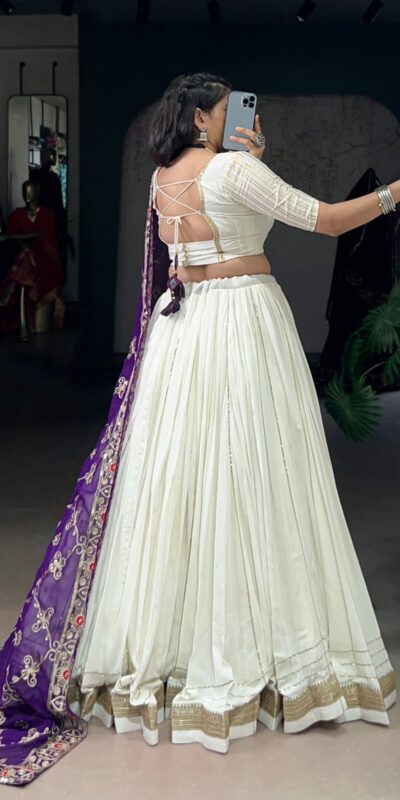 White Rayon Lace Touch Up Lehenga Choli | Lehenga, Bollywood Lehenga, Creative Lehenga, Designer Lehenga, Embroidered Lehenga, Party Wear Lehenga