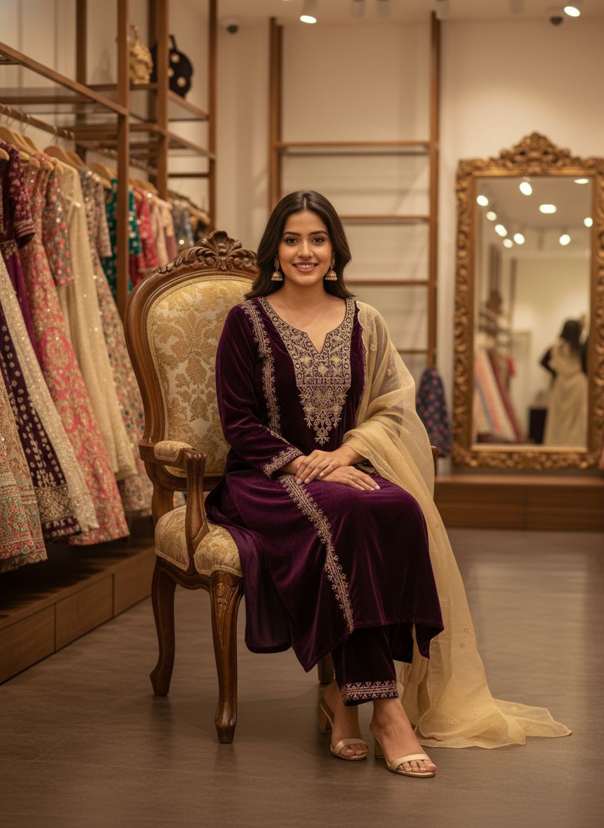 Wine 9000 Velvet Cut Work Embroidery Salwar Suit | Jump Suits, Salwar suit, Casual Suits, Creative suits, Designer Suits, Palazzo Suits, Party Wear Suits, Patiala Suits, Straight Suits