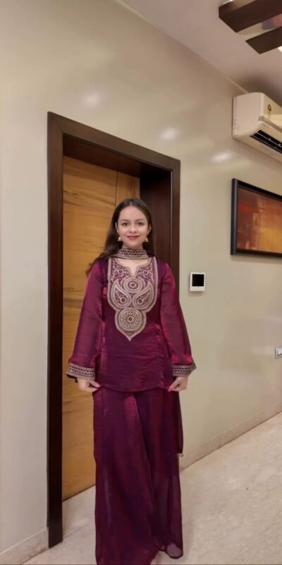 Wine Fendy Silk Thread Lace Work Salwar Suit | Jump Suits, Salwar suit, Casual Suits, Creative suits, Designer Suits, Palazzo Suits, Party Wear Suits, Patiala Suits, Straight Suits