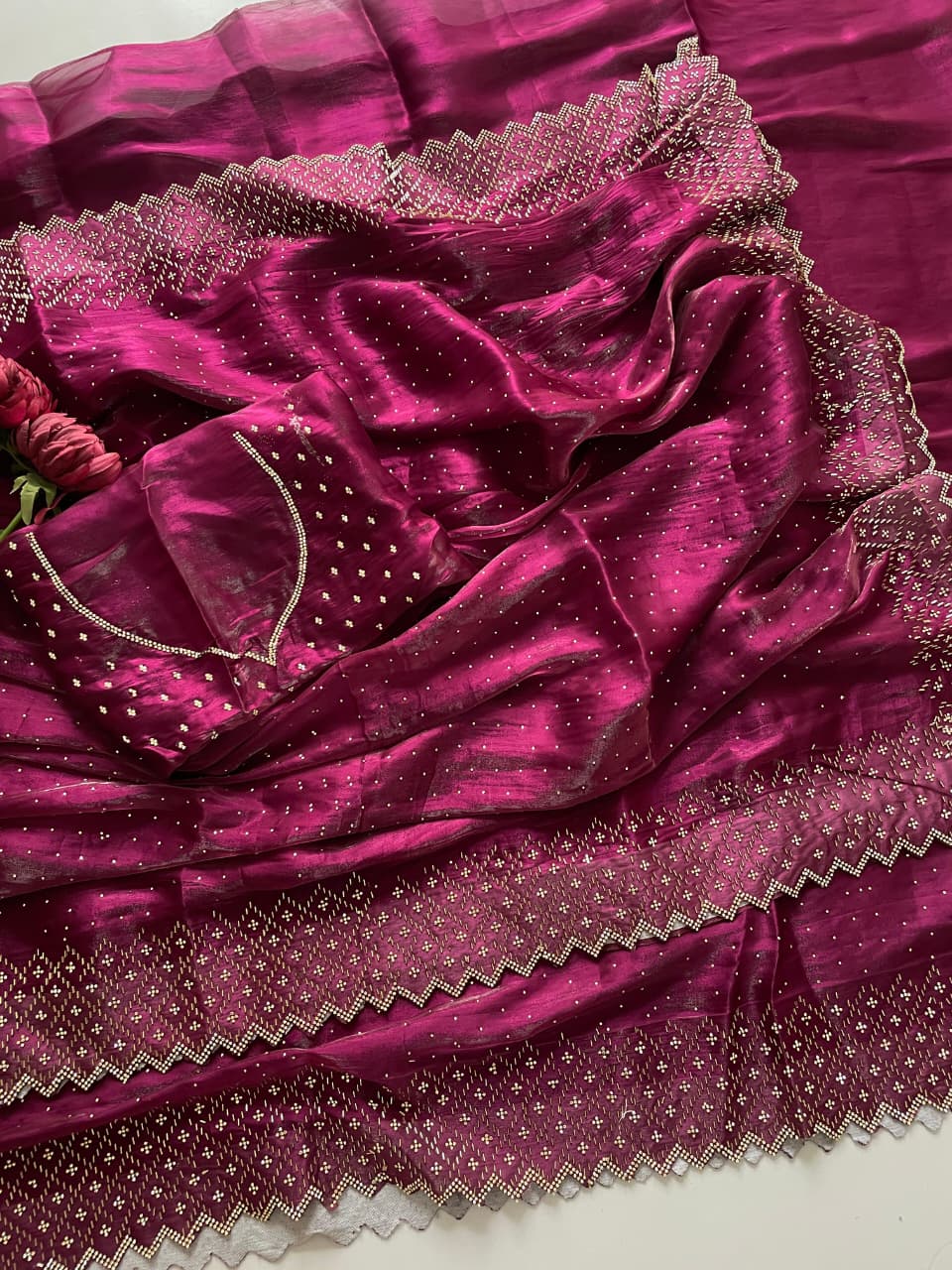 Wine Jimmy Choo Diamond Saree | Sarees, Bollywood Sarees, Creative Sarees, Designer Sarees, Embroidered Sarees, Ethnic Saree, Modern Digital sarees, Party Wear Sarees