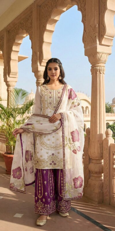 Wine Organza Silk Digital Print Embroidery Salwar Suit | Jump Suits, Salwar suit, Casual Suits, Creative suits, Designer Suits, Palazzo Suits, Party Wear Suits, Patiala Suits, Straight Suits