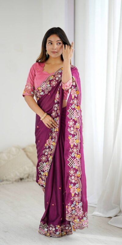 Wine Premium Noha Crush Sequins Work Saree | Sarees, Bollywood Sarees, Creative Sarees, Designer Sarees, Embroidered Sarees, Ethnic Saree, Modern Digital sarees, Party Wear Sarees