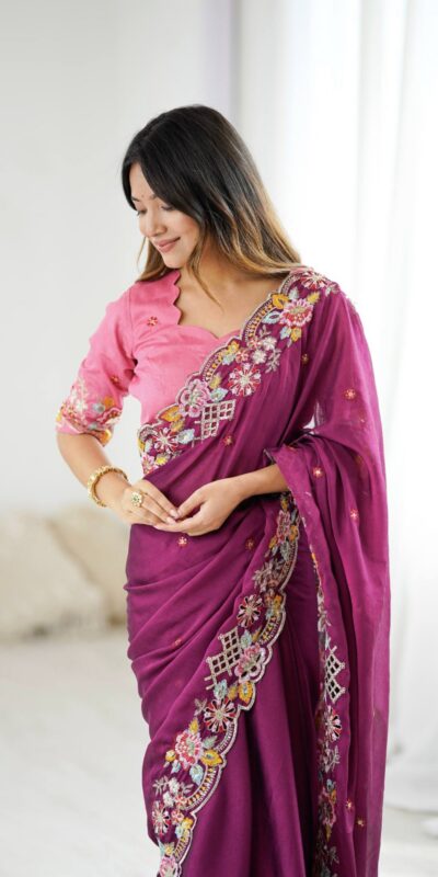 Wine Premium Noha Crush Sequins Work Saree | Sarees, Bollywood Sarees, Creative Sarees, Designer Sarees, Embroidered Sarees, Ethnic Saree, Modern Digital sarees, Party Wear Sarees