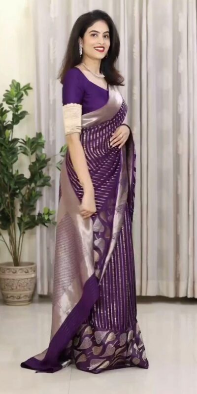 Wine Soft Lichi Silk Border Lace Work Saree | Sarees, Bollywood Sarees, Creative Sarees, Designer Sarees, Embroidered Sarees, Ethnic Saree, Modern Digital sarees, Party Wear Sarees