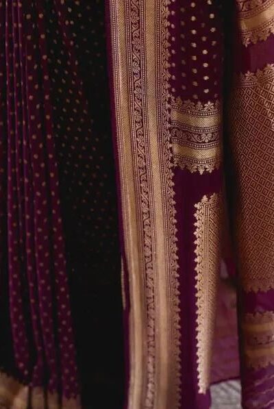 Wine Soft Lichi Silk Jacquard Border Saree | Sarees, Bollywood Sarees, Creative Sarees, Designer Sarees, Embroidered Sarees, Ethnic Saree, Modern Digital sarees, Party Wear Sarees
