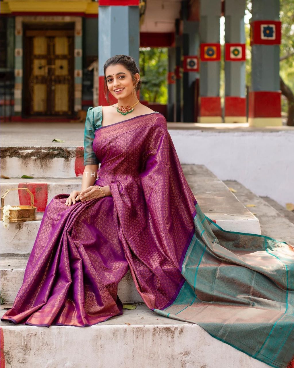Wine Soft Lichi Silk Jacquard Work Border Saree | Sarees, Bollywood Sarees, Creative Sarees, Designer Sarees, Embroidered Sarees, Ethnic Saree, Modern Digital sarees, Party Wear Sarees