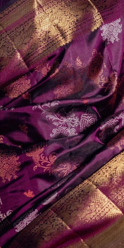 Wine Soft Lichi Silk On All Over Border Saree | Sarees, Bollywood Sarees, Creative Sarees, Designer Sarees, Embroidered Sarees, Ethnic Saree, Modern Digital sarees, Party Wear Sarees