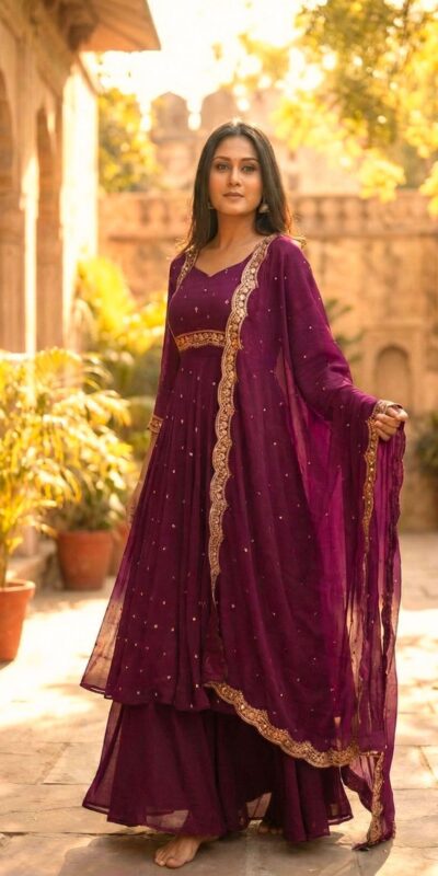 Wine Vichitra Silk Zari Embroidery Work Salwar Suit | Jump Suits, Salwar suit, Casual Suits, Creative suits, Designer Suits, Palazzo Suits, Party Wear Suits, Patiala Suits, Straight Suits