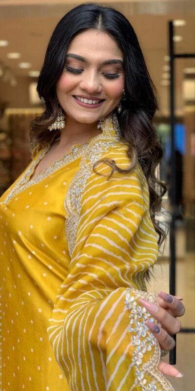 Yellow Chinon Silk Wide Digital Print Coding Work Lace Salwar Suit | Jump Suits, Salwar suit, Casual Suits, Creative suits, Designer Suits, Palazzo Suits, Party Wear Suits, Patiala Suits, Straight Suits