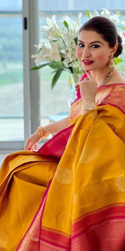 Yellow Lichi Silk Lace Border Saree | Sarees, Bollywood Sarees, Creative Sarees, Designer Sarees, Embroidered Sarees, Ethnic Saree, Modern Digital sarees, Party Wear Sarees
