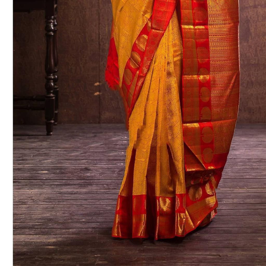 Yellow Lichi Silk With Jacquard Lace Work Saree | Sarees, Bollywood Sarees, Creative Sarees, Designer Sarees, Embroidered Sarees, Ethnic Saree, Modern Digital sarees, Party Wear Sarees