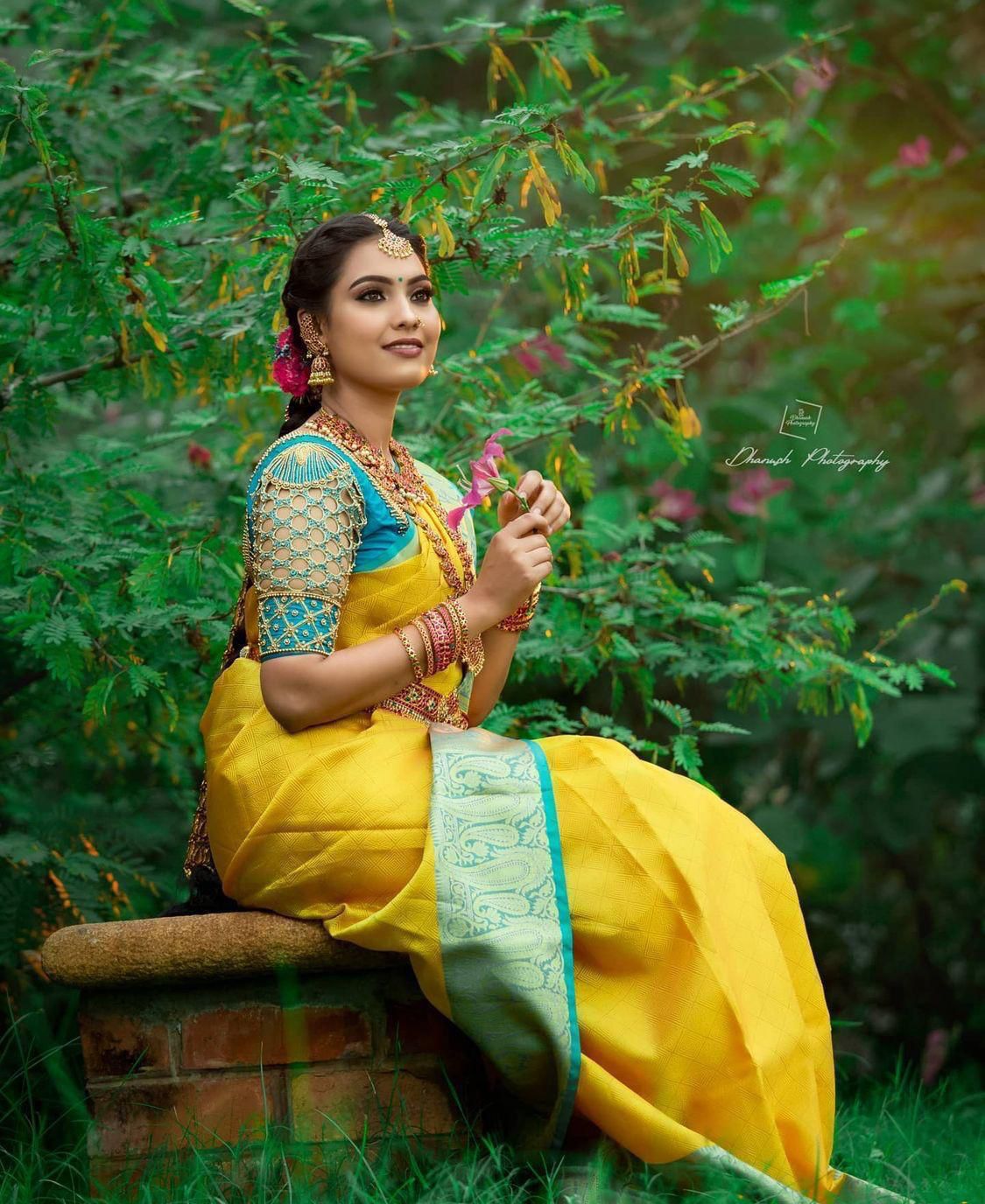Yellow Lichi Silk With Lace Border Saree | Sarees, Bollywood Sarees, Creative Sarees, Designer Sarees, Embroidered Sarees, Ethnic Saree, Modern Digital sarees, Party Wear Sarees