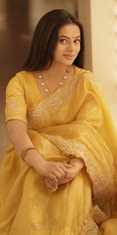 Yellow Soft Gold Crush Embroidery Work Saree | Sarees, Bollywood Sarees, Creative Sarees, Designer Sarees, Embroidered Sarees, Ethnic Saree, Modern Digital sarees, Party Wear Sarees