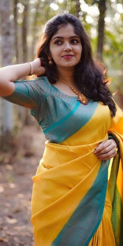 Yellow Soft Lichi Silk With All Over Saree | Sarees, Bollywood Sarees, Creative Sarees, Designer Sarees, Embroidered Sarees, Ethnic Saree, Modern Digital sarees, Party Wear Sarees