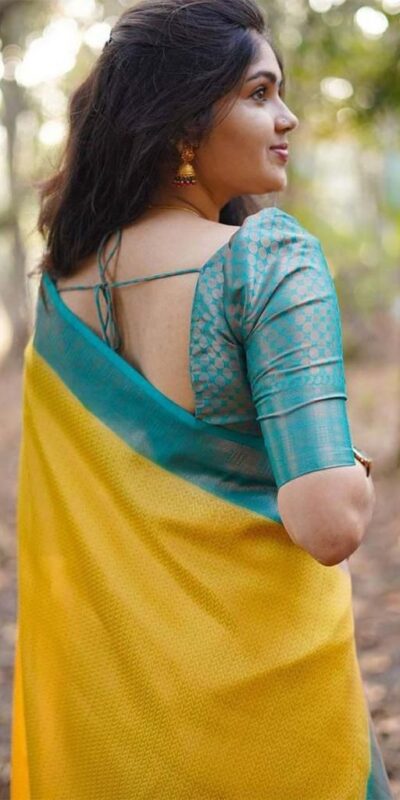 Yellow Soft Lichi Silk With All Over Saree | Sarees, Bollywood Sarees, Creative Sarees, Designer Sarees, Embroidered Sarees, Ethnic Saree, Modern Digital sarees, Party Wear Sarees