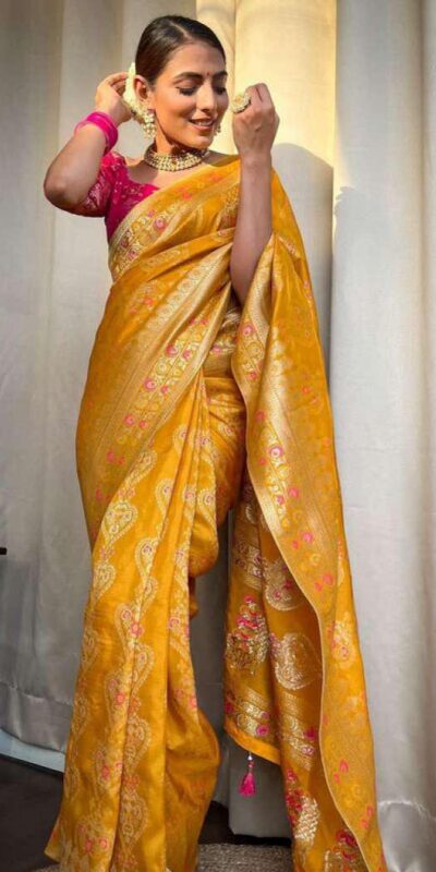 Yellow Soft Litchi Silk Kubera Pattu On All Over Saree | Sarees, Bollywood Sarees, Creative Sarees, Designer Sarees, Embroidered Sarees, Ethnic Saree, Modern Digital sarees, Party Wear Sarees