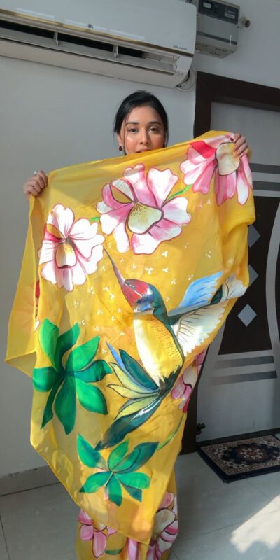 Yellow Soft Organza Silk Ready To Wear Saree | Sarees, Bollywood Sarees, Creative Sarees, Designer Sarees, Embroidered Sarees, Ethnic Saree, Modern Digital sarees, Party Wear Sarees