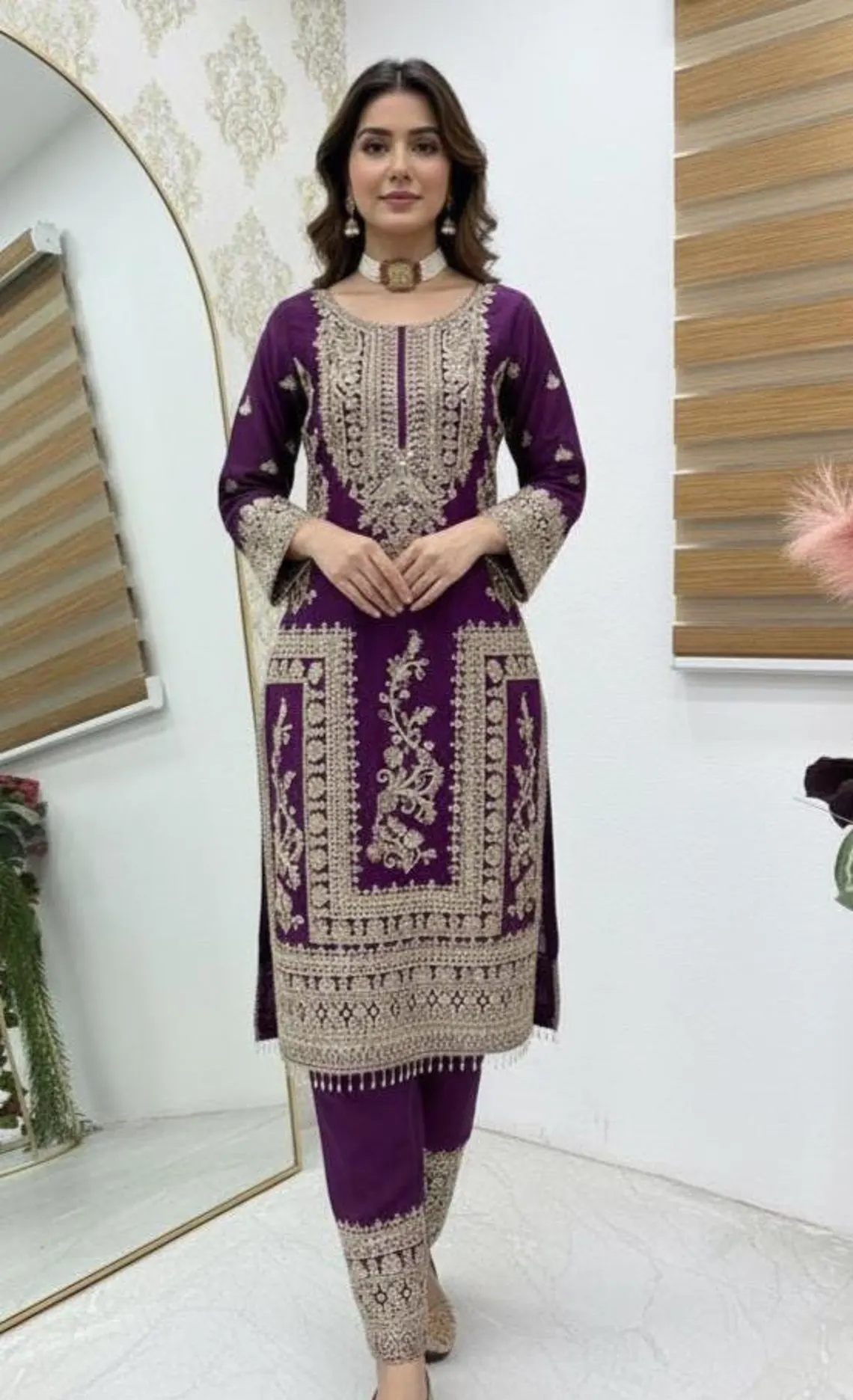 ZD 10020 Wine Chinon Silk Salwar Suit Perfect for Wedding, Party, Ganesh Chaturthi, Baby Shower, Makar Sankranti – . Affordable Price ₹1999. | Jump Suits, Salwar suit, Casual Suits, Creative suits, Designer Suits, Palazzo Suits, Party Wear Suits, Patiala Suits, Straight Suits