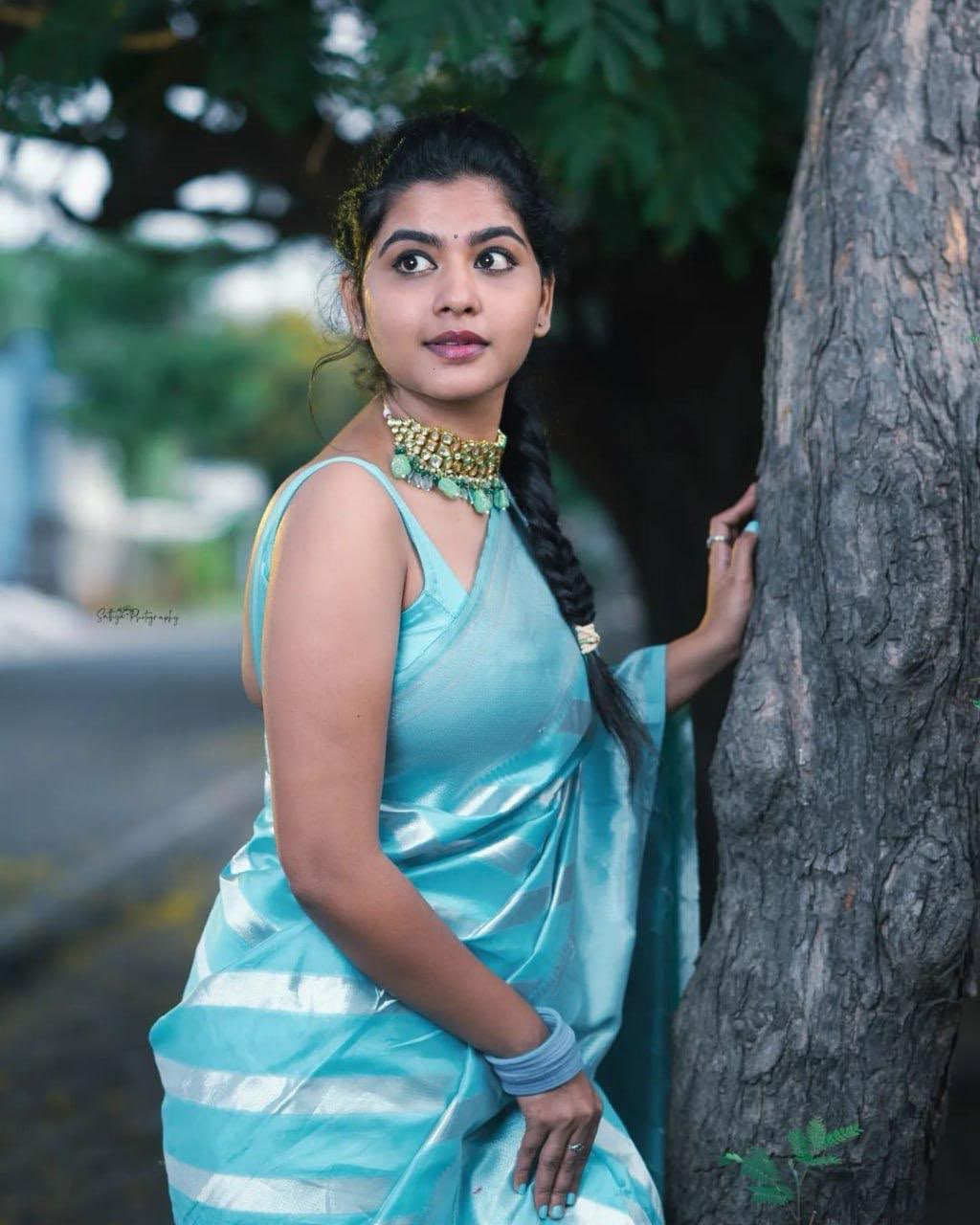 KPR 094 Sky Blue Color Yellow Soft Lichi Silk Saree with Jacquard Work. Best Price ₹1299. Delivery 4-6 Working Days. Shop now. | Sarees, Bollywood Sarees, Creative Sarees, Designer Sarees, Embroidered Sarees, Ethnic Saree, Modern Digital sarees, Party Wear Sarees