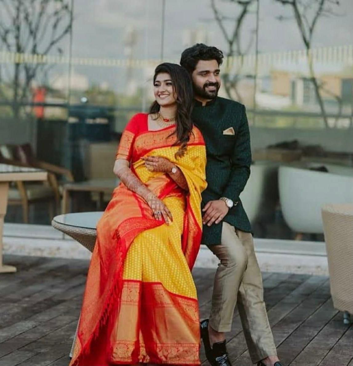 KP 2092 Yellow Color Yellow Soft Lichi Silk Saree with Jacquard Work. Best Price ₹1449. Delivery 4-6 Working Days. Shop now. | Sarees, Bollywood Sarees, Creative Sarees, Designer Sarees, Embroidered Sarees, Ethnic Saree, Modern Digital sarees, Party Wear Sarees