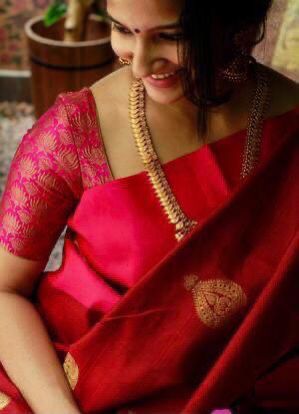KP 2072 Red Color Yellow Soft Lichi Silk Saree with Jacquard Work. Best Price ₹1299. Delivery 4-6 Working Days. Shop now. | Sarees, Bollywood Sarees, Creative Sarees, Designer Sarees, Embroidered Sarees, Ethnic Saree, Modern Digital sarees, Party Wear Sarees