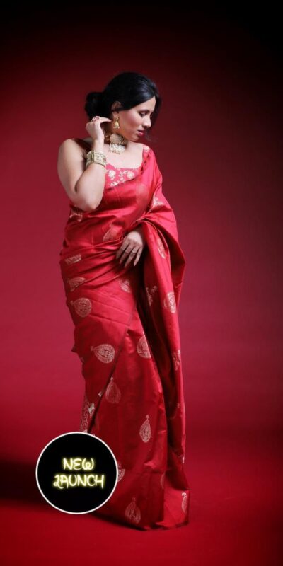 KP 2072 Red Color Yellow Soft Lichi Silk Saree with Jacquard Work. Best Price ₹1299. Delivery 4-6 Working Days. Shop now. | Sarees, Bollywood Sarees, Creative Sarees, Designer Sarees, Embroidered Sarees, Ethnic Saree, Modern Digital sarees, Party Wear Sarees