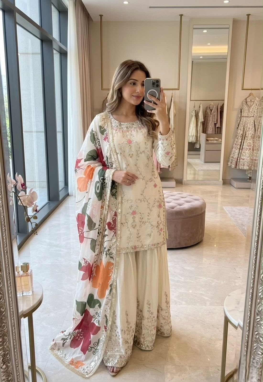 Embroidery Work & Sequins Work Salwar Suit WW 1215 Off White in Off White Cinon Silk. Now at just ₹2149. Delivery 4-6 Working Days. Shop now. | Jump Suits, Salwar suit, Casual Suits, Creative suits, Designer Suits, Palazzo Suits, Party Wear Suits, Patiala Suits, Straight Suits
