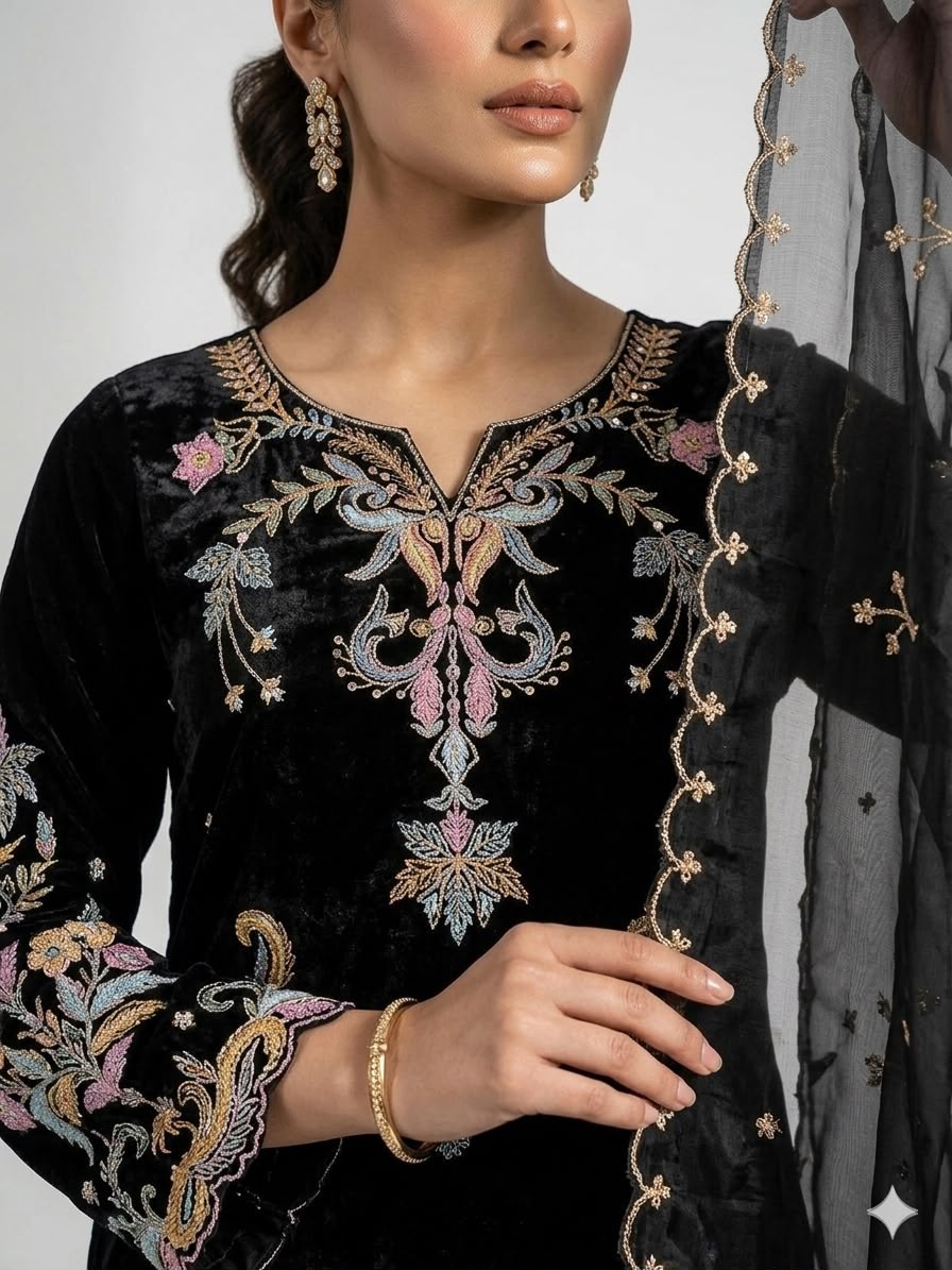LG 2124 Black Color Roman Silk Salwar Suit with Embroidery Work. Available at ₹2149 only. Delivery 4-6 Working Days. Shop now. | Jump Suits, Salwar suit, Casual Suits, Creative suits, Designer Suits, Palazzo Suits, Party Wear Suits, Patiala Suits, Straight Suits