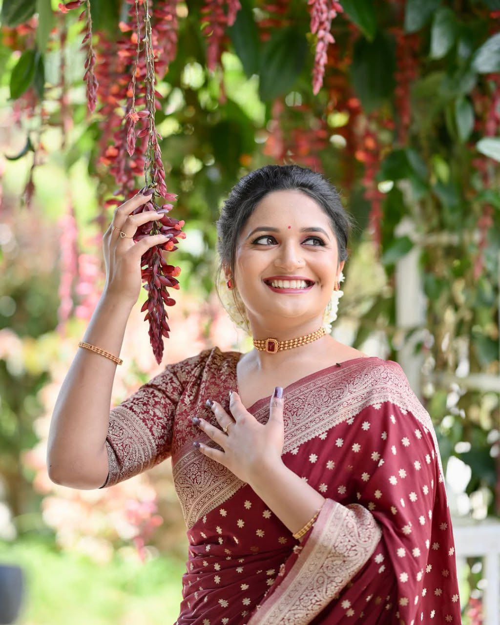 KPR 228 Red in Soft Lichi Silk Jacquard Work Designer Work Saree . Exclusive Offer ₹1349. Delivery 4-6 Working Days. Shop now. | Sarees, Bollywood Sarees, Creative Sarees, Designer Sarees, Embroidered Sarees, Ethnic Saree, Modern Digital sarees, Party Wear Sarees