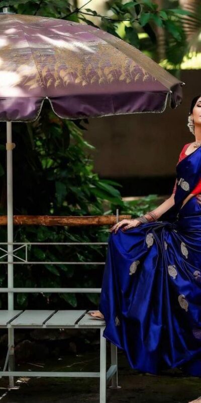 KP 2053 Blue in Soft Lichi Silk Jacquard Work Designer Work Saree . Exclusive Offer ₹1249. Delivery 4-6 Working Days. Shop now. | Sarees, Bollywood Sarees, Creative Sarees, Designer Sarees, Embroidered Sarees, Ethnic Saree, Modern Digital sarees, Party Wear Sarees