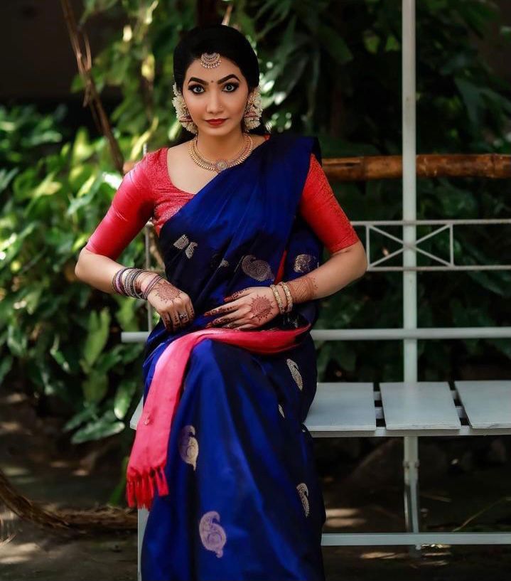 KP 2053 Blue in Soft Lichi Silk Jacquard Work Designer Work Saree . Exclusive Offer ₹1249. Delivery 4-6 Working Days. Shop now. | Sarees, Bollywood Sarees, Creative Sarees, Designer Sarees, Embroidered Sarees, Ethnic Saree, Modern Digital sarees, Party Wear Sarees