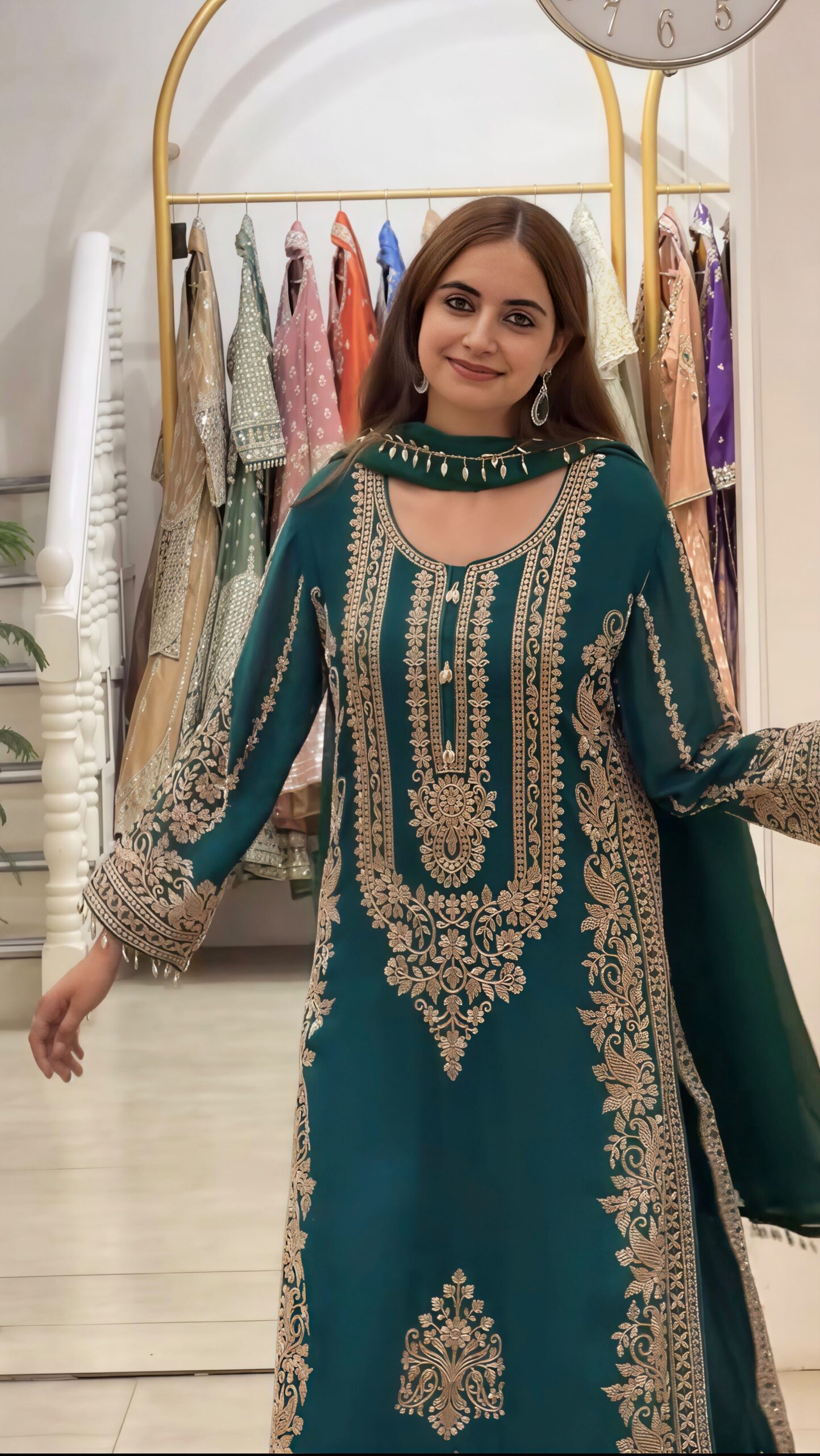 SR 1716 Teal Colour Faux Georgette Salwar Suit with Lace Work. Introductory Price ₹2449. Delivery 4-6 Working Days. Shop now. | Jump Suits, Salwar suit, Casual Suits, Creative suits, Designer Suits, Palazzo Suits, Party Wear Suits, Patiala Suits, Straight Suits