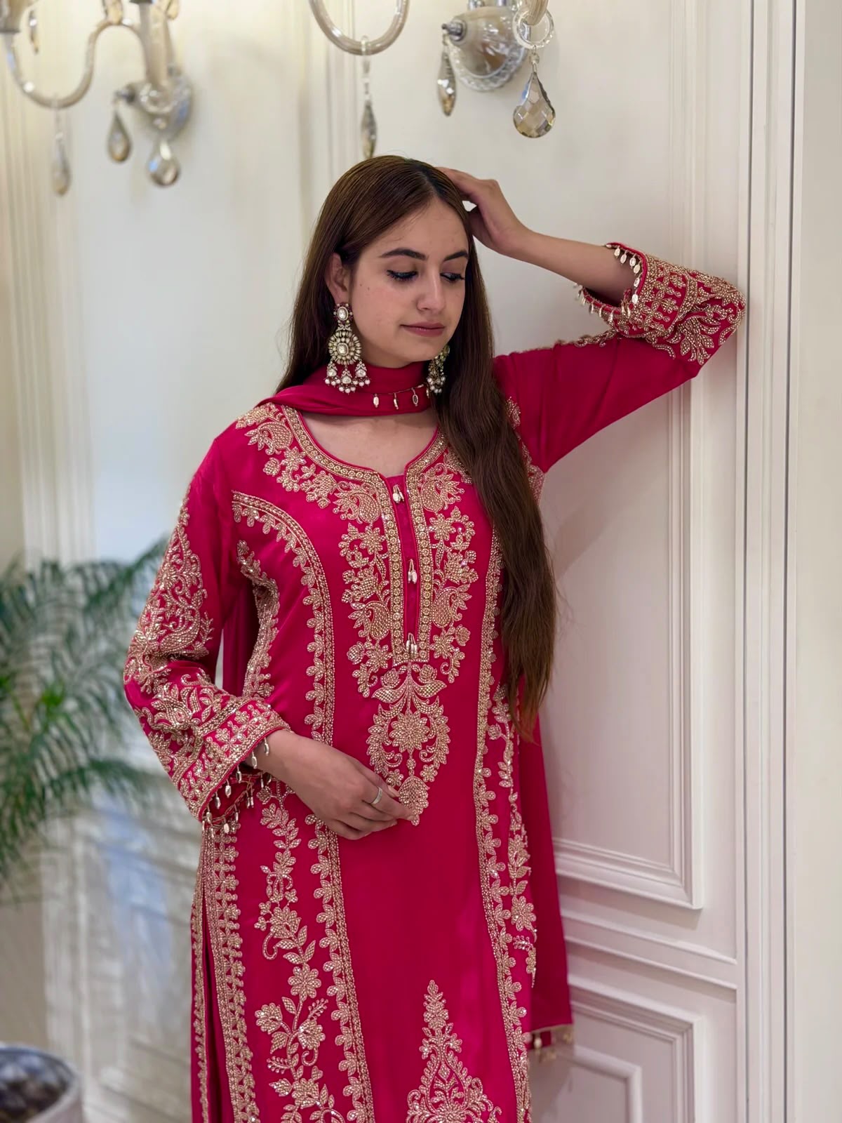 SRK 5365 Red Faux Georgette Salwar Suit erfect for Wedding, Party, Mehendi, Pongal, Reception – . Available at ₹2449 only. Delivery 4-6 Working Days | Jump Suits, Salwar suit, Casual Suits, Creative suits, Designer Suits, Palazzo Suits, Party Wear Suits, Patiala Suits, Straight Suits