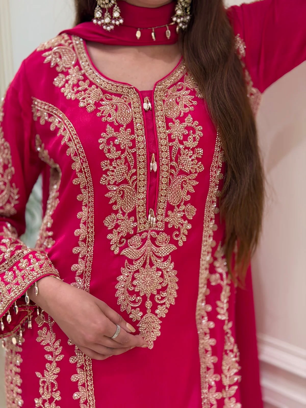 SRK 5365 Red Faux Georgette Salwar Suit erfect for Wedding, Party, Mehendi, Pongal, Reception – . Available at ₹2449 only. Delivery 4-6 Working Days | Jump Suits, Salwar suit, Casual Suits, Creative suits, Designer Suits, Palazzo Suits, Party Wear Suits, Patiala Suits, Straight Suits