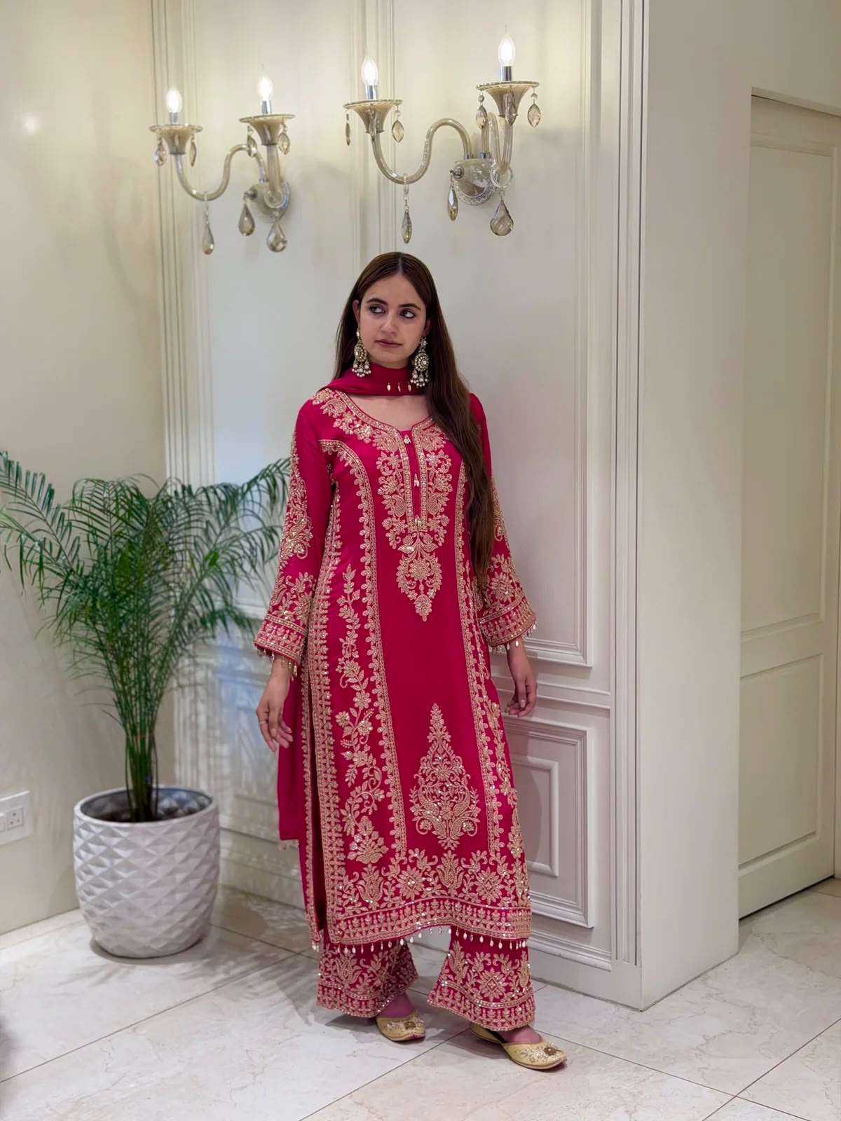 SRK 5365 Red Faux Georgette Salwar Suit erfect for Wedding, Party, Mehendi, Pongal, Reception – . Available at ₹2449 only. Delivery 4-6 Working Days | Jump Suits, Salwar suit, Casual Suits, Creative suits, Designer Suits, Palazzo Suits, Party Wear Suits, Patiala Suits, Straight Suits