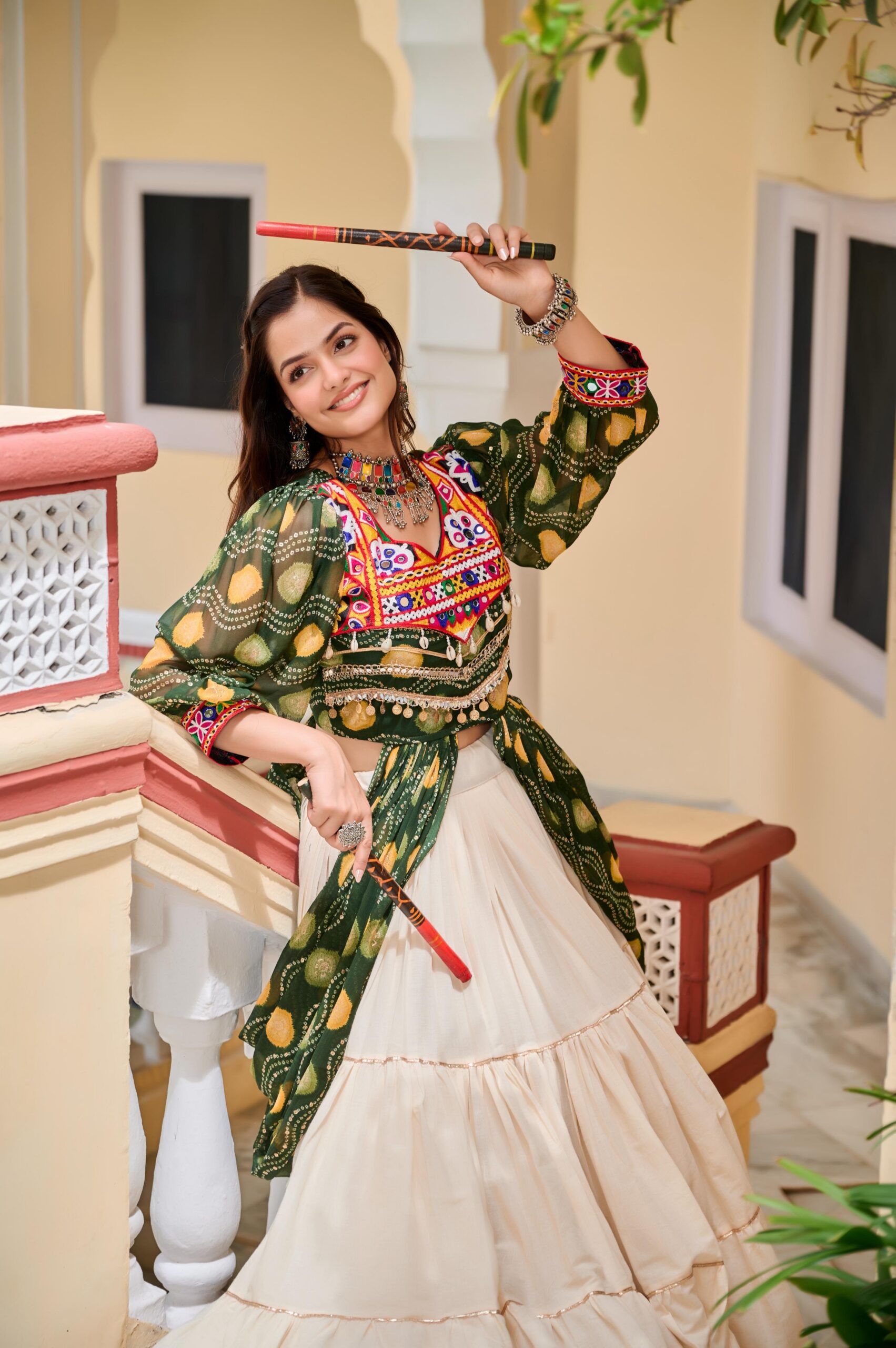 Ram 131 Green in Pure Cotton Mirror Work & Gamthi Work Lehenga Choli . Exclusive Offer ₹2949. Delivery 4-6 Working Days. Shop now. | Lehenga, Bollywood Lehenga, Creative Lehenga, Designer Lehenga, Embroidered Lehenga, Party Wear Lehenga