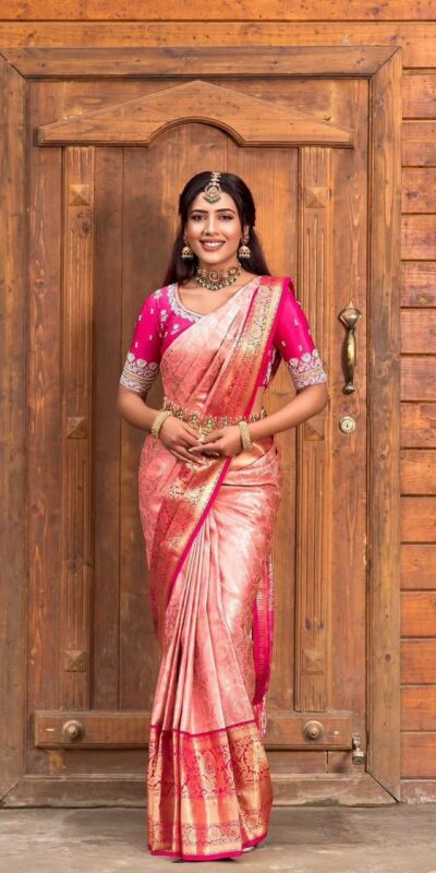 KP 6084 Peach Soft Lichi Silk Saree with Lace Work & Lace Border. Introductory Price ₹1449. Delivery 4-6 Working Days. Shop now. | Sarees, Bollywood Sarees, Creative Sarees, Designer Sarees, Embroidered Sarees, Ethnic Saree, Modern Digital sarees, Party Wear Sarees