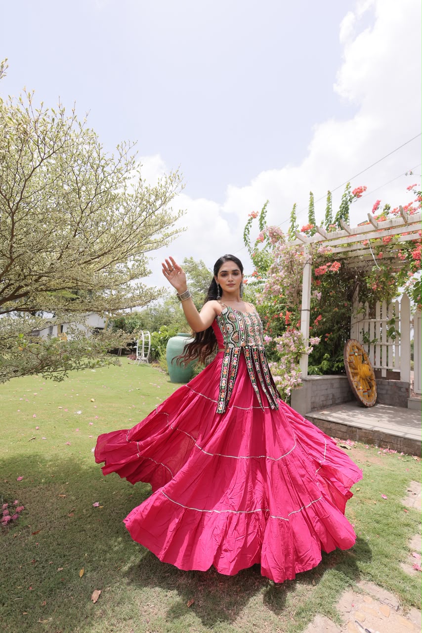 KA 5075 Pink Kora Cotton Lehenga Choli erfect for Wedding, Party, Haldi, Traditional Day, Makar Sankranti – . Special Price ₹2899. Delivery 4-6 Working | Lehenga, Bollywood Lehenga, Creative Lehenga, Designer Lehenga, Embroidered Lehenga, Party Wear Lehenga