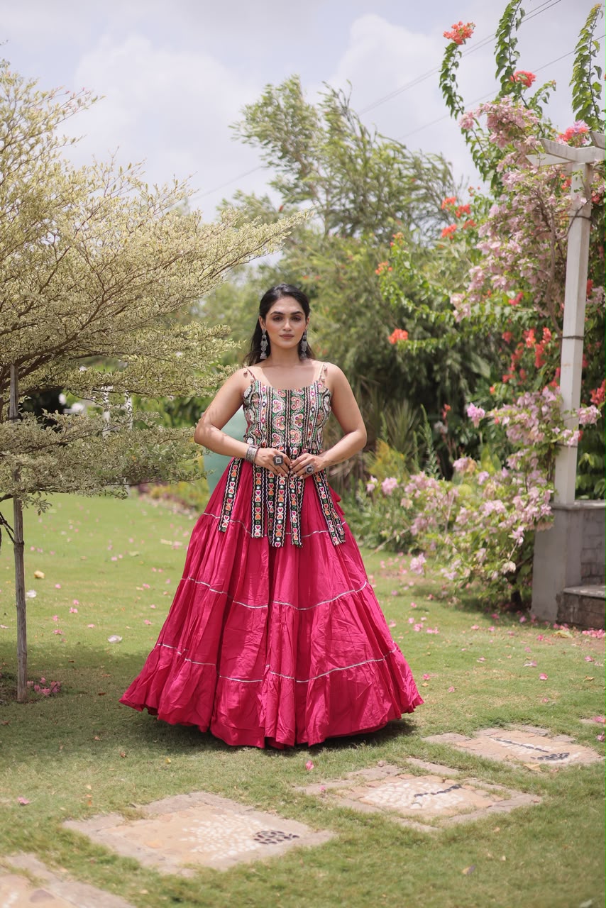 KA 5075 Pink Kora Cotton Lehenga Choli erfect for Wedding, Party, Haldi, Traditional Day, Makar Sankranti – . Special Price ₹2899. Delivery 4-6 Working | Lehenga, Bollywood Lehenga, Creative Lehenga, Designer Lehenga, Embroidered Lehenga, Party Wear Lehenga