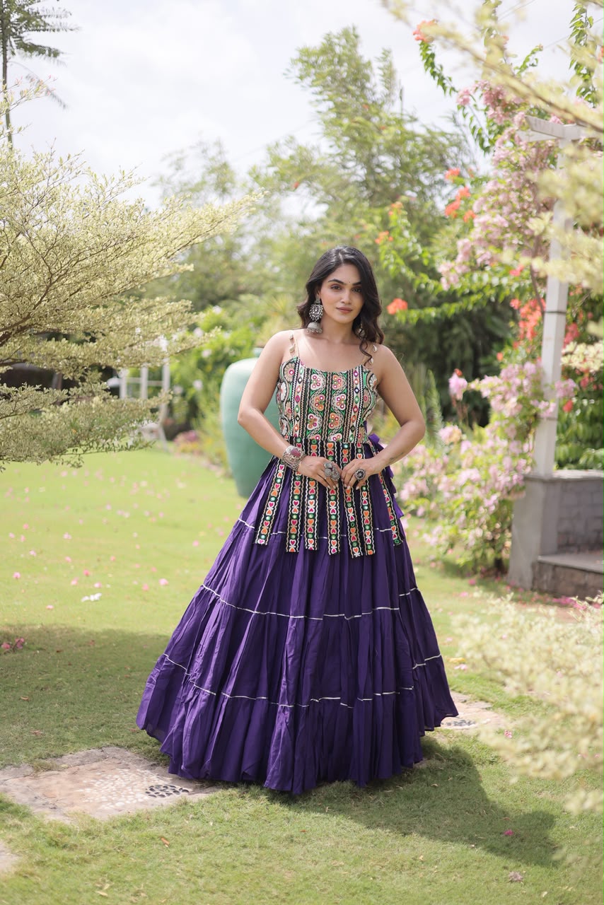 KA 5075 Purple Kora Cotton Lehenga Choli erfect for Wedding, Party, Haldi, Traditional Day, Makar Sankranti – . Special Price ₹2899. Delivery 4-6 Working | Lehenga, Bollywood Lehenga, Creative Lehenga, Designer Lehenga, Embroidered Lehenga, Party Wear Lehenga