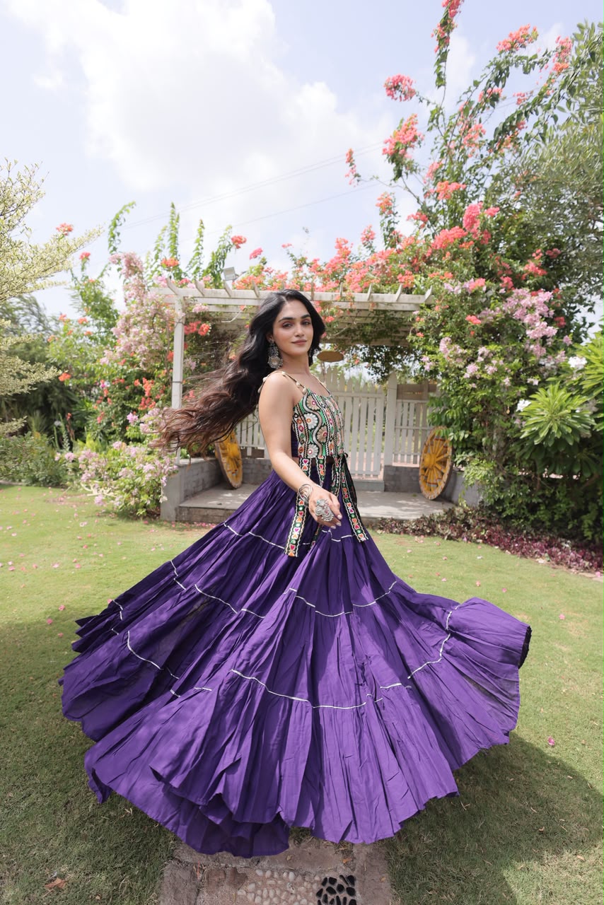 KA 5075 Purple Kora Cotton Lehenga Choli erfect for Wedding, Party, Haldi, Traditional Day, Makar Sankranti – . Special Price ₹2899. Delivery 4-6 Working | Lehenga, Bollywood Lehenga, Creative Lehenga, Designer Lehenga, Embroidered Lehenga, Party Wear Lehenga