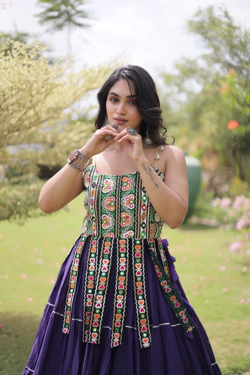 KA 5075 Purple Kora Cotton Lehenga Choli erfect for Wedding, Party, Haldi, Traditional Day, Makar Sankranti – . Special Price ₹2899. Delivery 4-6 Working | Lehenga, Bollywood Lehenga, Creative Lehenga, Designer Lehenga, Embroidered Lehenga, Party Wear Lehenga