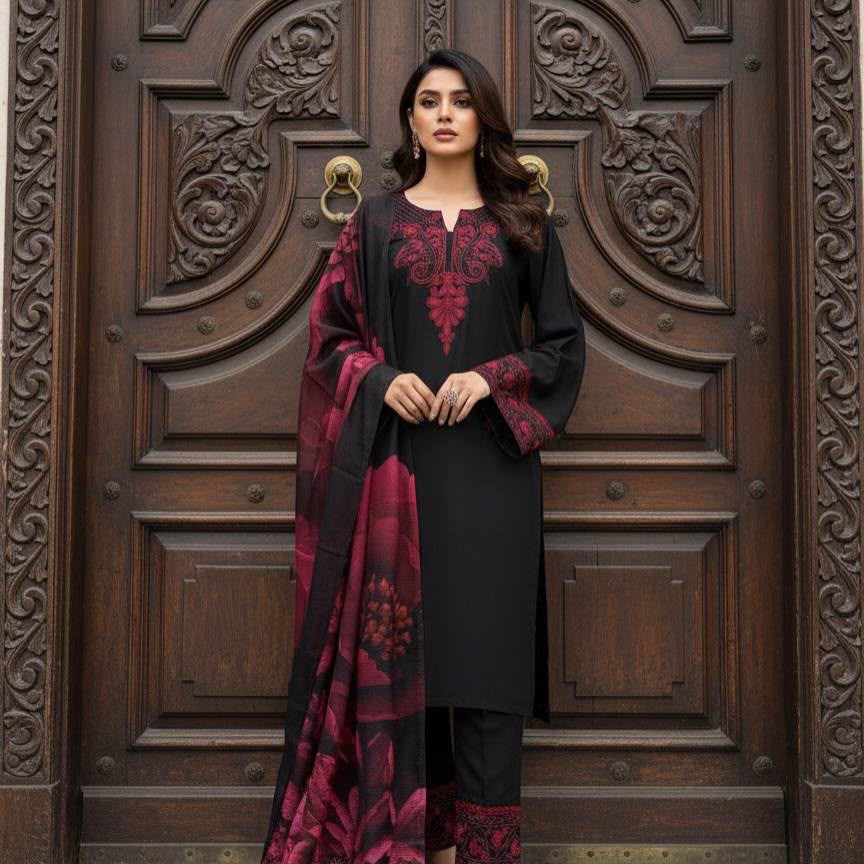 ST 242 Black Roman Silk Salwar Suit with Sequins Work & Embroidery Work. Available at ₹2099 only. Delivery 4-6 Working Days. Shop now. | Jump Suits, Salwar suit, Casual Suits, Creative suits, Designer Suits, Palazzo Suits, Party Wear Suits, Patiala Suits, Straight Suits