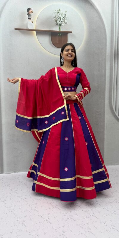 PC 599 Red Roman Silk Lehenga Choli Perfect for Wedding, Party, Eid, Reception, Durga Puja – . Available at ₹2899 only. Delivery 4-6 Working Days. Shop now. | Lehenga, Bollywood Lehenga, Creative Lehenga, Designer Lehenga, Embroidered Lehenga, Party Wear Lehenga