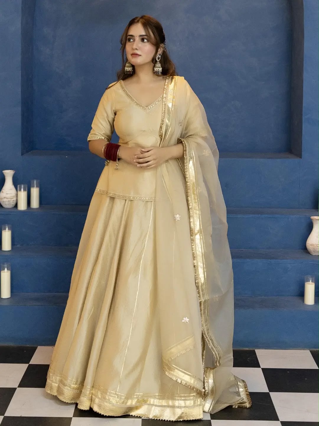 MF 541 Cream Vichitra Silk Salwar Suit with Embroidery Work. Wedding, Party, Festive, Events, Grab it for ₹2449. Delivery 4-6 Working Days. Shop now. | Jump Suits, Salwar suit, Casual Suits, Creative suits, Designer Suits, Palazzo Suits, Party Wear Suits, Patiala Suits, Straight Suits