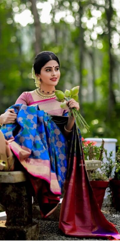 KPR 113 Royal Blue Soft Lichi Silk Saree with Lace Work & Lace Border. Introductory Price ₹1649. Delivery 4-6 Working Days. Shop now. | Sarees, Bollywood Sarees, Creative Sarees, Designer Sarees, Embroidered Sarees, Ethnic Saree, Modern Digital sarees, Party Wear Sarees