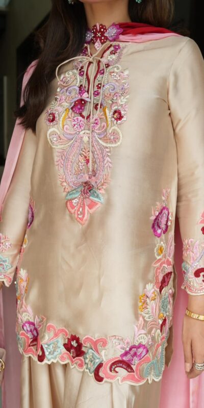 SR 1714 in Cream Embroidery Work Salwar Suit Natural Satin. Introductory Price ₹2149. Delivery 4-6 Working Days. Shop now. | Jump Suits, Salwar suit, Casual Suits, Creative suits, Designer Suits, Palazzo Suits, Party Wear Suits, Patiala Suits, Straight Suits