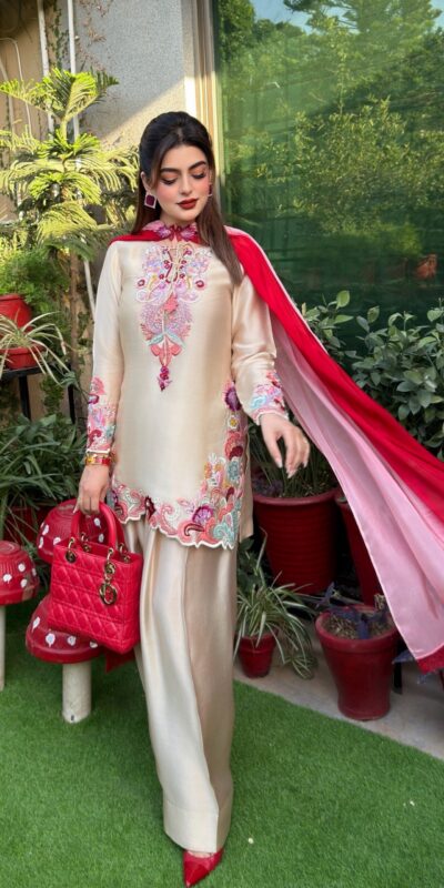 SR 1714 in Cream Embroidery Work Salwar Suit Natural Satin. Introductory Price ₹2149. Delivery 4-6 Working Days. Shop now. | Jump Suits, Salwar suit, Casual Suits, Creative suits, Designer Suits, Palazzo Suits, Party Wear Suits, Patiala Suits, Straight Suits