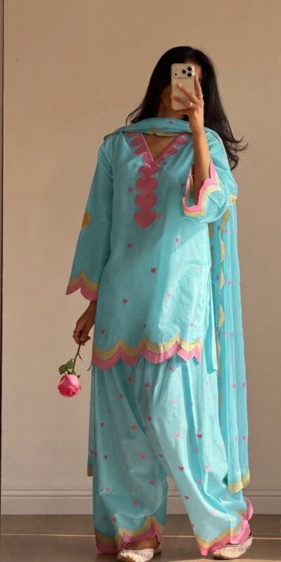 BE 490 Blue Mul Chanderi Salwar Suit with Embroidery Work & Sequins Work. Festive Deal ₹2399. Delivery 4-6 Working Days. Shop nowp | Jump Suits, Salwar suit, Casual Suits, Creative suits, Designer Suits, Palazzo Suits, Party Wear Suits, Patiala Suits, Straight Suits