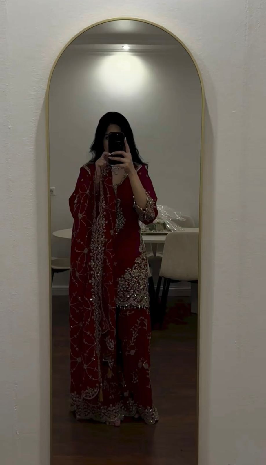 ZSR 3187 Maroon Faux Georgette Salwar Suit with Mirror Work & Embroidery Work. Get it for ₹2349. Delivery 4-6 Working Days. Shop now. | Jump Suits, Salwar suit, Casual Suits, Creative suits, Designer Suits, Palazzo Suits, Party Wear Suits, Patiala Suits, Straight Suits